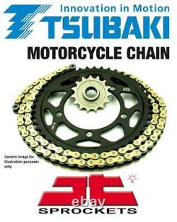 Tsubaki MX-Alpha Gold X-Ring Chain & Sprockets for Yamaha YFS200 Blaster 88-98