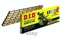 Yamaha YFS200 L-V Blaster 99-06 DID 520DZ Gold Non O-Ring Chain & JT Sprockets