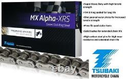 Yamaha YFS200 L-V Blaster 99-06 Tsubaki MX-Alpha X-Ring Chain & JT Sprocket Kit